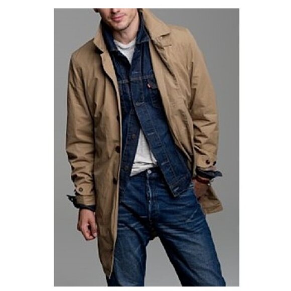 NWT J Crew Sutherland Tan Trench Coat Sz L Academic - Picture 1 of 13